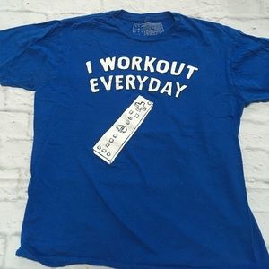 🎈Now and Zen Men's L Nintendo‎ Wii themed t- shirt